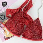 Crystal Designer Bikini La La Diva Peach Bikini Vicky Ross Fit