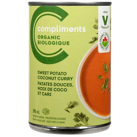 Organic Soup Sweet Potato Coconut Curry 398 Ml Complimentsca