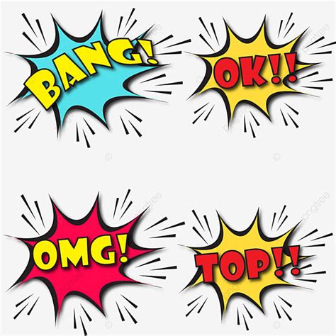 Comic Burst Clipart Png Images Comic Burst Text Modern Colors