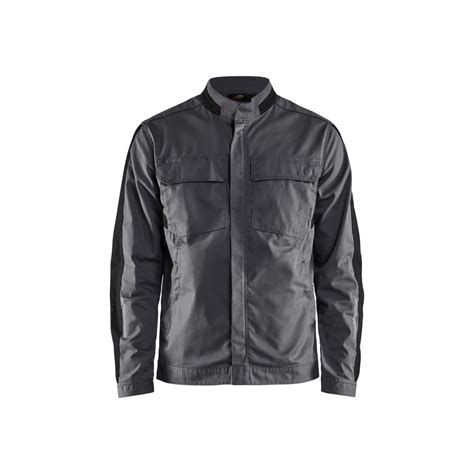 Veste Industrie Stretch D Gris Moyen Noir Blaklader Taille L