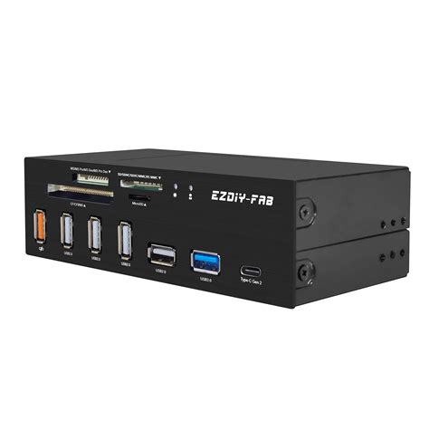 Buy Ezdiy Fab Pc Front Panel Internal Card Reader Usb Hub Usb 3 1 Gen2 Type C Port Usb 3 0