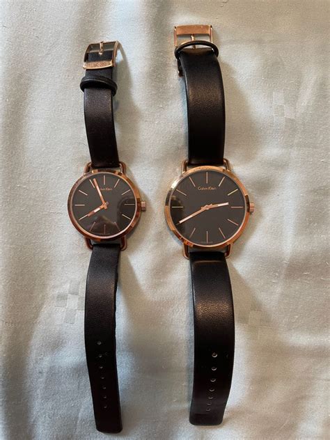 Calvin Klein Couple Black Watches Luxury Watches On Carousell