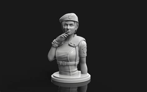 Jill Valentine From Resident Evil Stl Files For D Printer Etsy