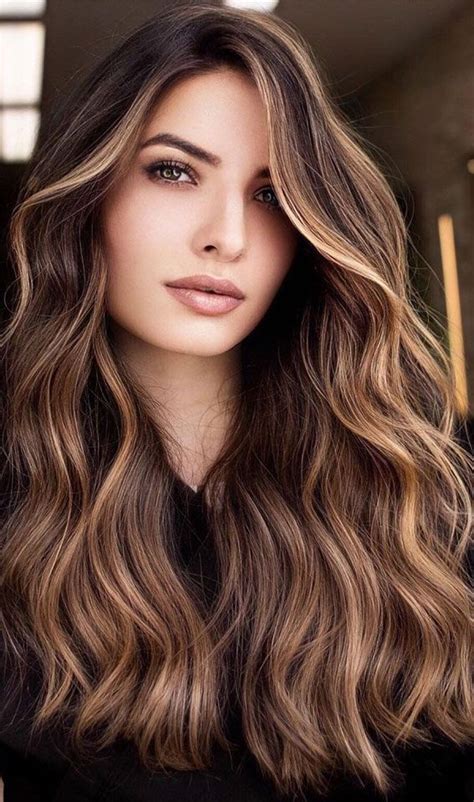 Ways To Upgrade Brunette Hair Dark Chocolate With Warm Blonde