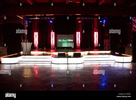 Stage Set Up For Awards Night Stock Photo Alamy