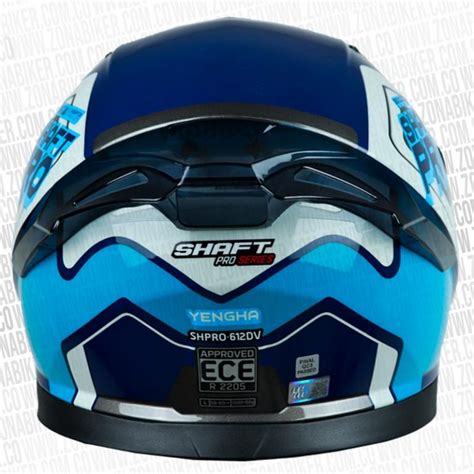 Casco Shaft Pro 612Dv Yengha Azul Navy Gris ZONABIKER LA 21