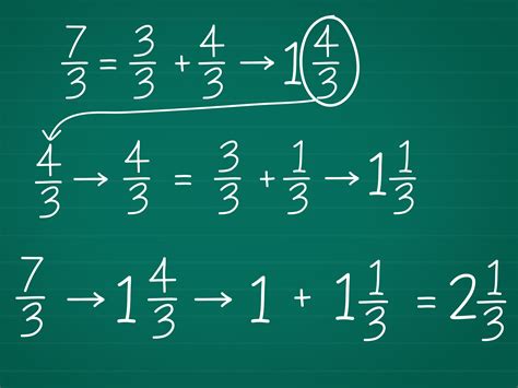 Turn Mixed Numbers Into Fractions