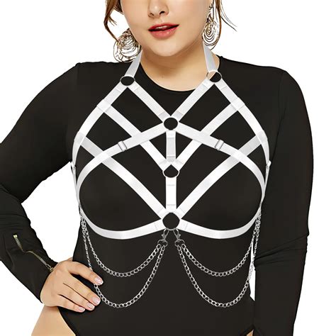 Harness Belt Body Harajuku Sexy Straps Plus Size Erotic Lingerie Gothic Busty Women Chain