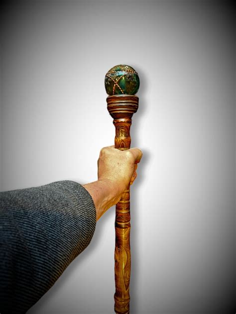 Artisan Crafted Magic Staff With Removable Tops, 63 3 in 1, Orgonite ...