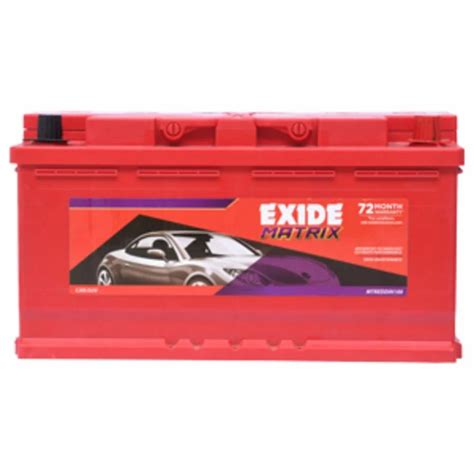 Exide Matrix Red MTREDDIN100 Car Battery 100 Ah At Rs 17800 In Bengaluru