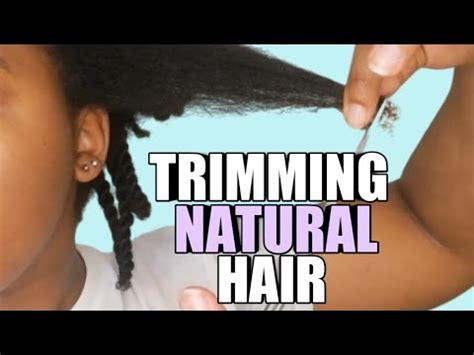 HOW TO TRIM NATURAL HAIR EASY DIY METHOD TRIM SPLIT ENDS SOUTH