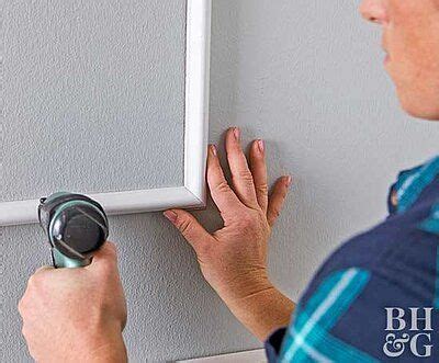 how to install wall molding frame