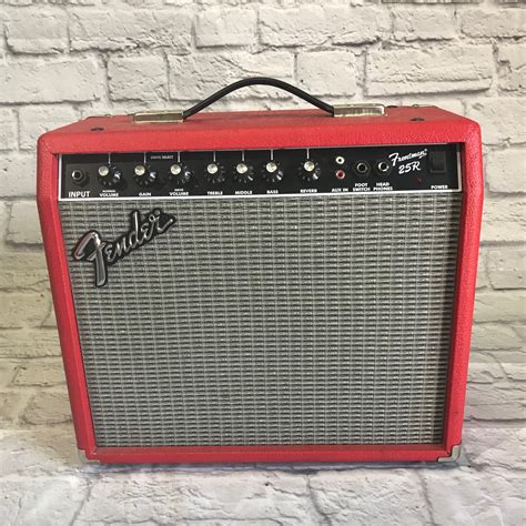 Fender Frontman 25r Red Guitar Combo Amplifier Evolution Music