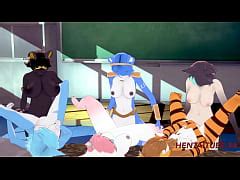 Furry Yiff Futanari Hentai D Furry Futanari Fucks Futanari Girls Hentai Animation