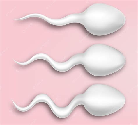 Conceito De Esperma Branco Realista De Fertilização In Vitro E