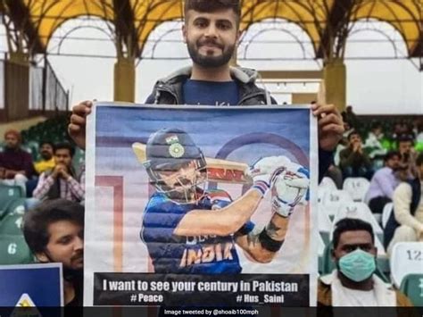 Shoaib Akhtar Shares Photo Of Fan Holding Virat Kohli Poster In