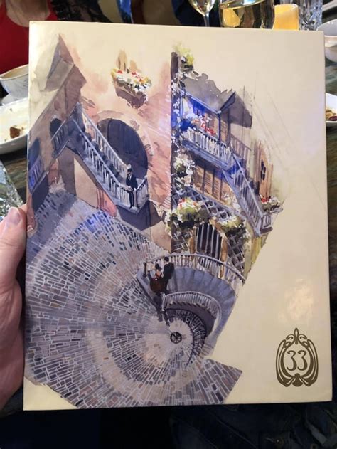 Club 33 Menu Art : r/Disneyland