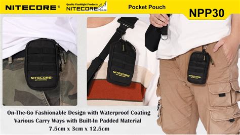 NPP30 Pocket Pouch NiteCore Flashlights South Africa