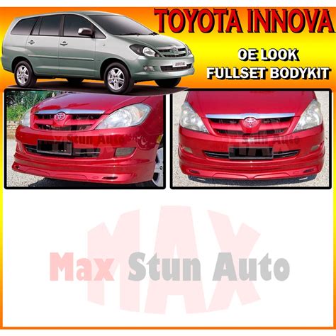 Toyota Innova Oe Look Bodykit Oe Bumper Skirt Lip For Innova