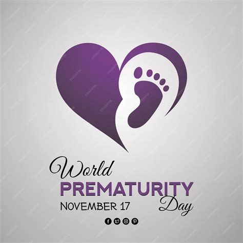 World Prematurity Day Social Media Poster Template 17th November