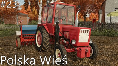 Wałowanie oraz siewy soi Polska wieś 23 Farming Simulator 22