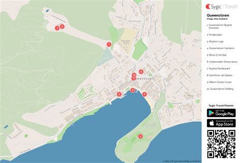 Queenstown Printable Tourist Map | Tripomatic