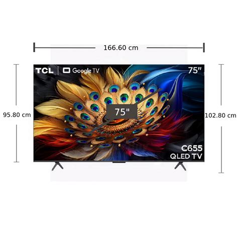 TCL ทีวี 75C655 Google TV 75 นิ้ว 4K UHD QLED รุ่น 75C655 ปี 2024 ราคา ...