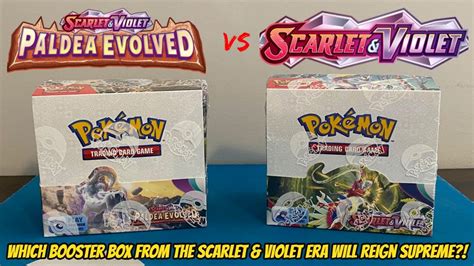 PALDEA EVOVLED Vs SCARLET VIOLET BASE Booster Box Pokemon Card