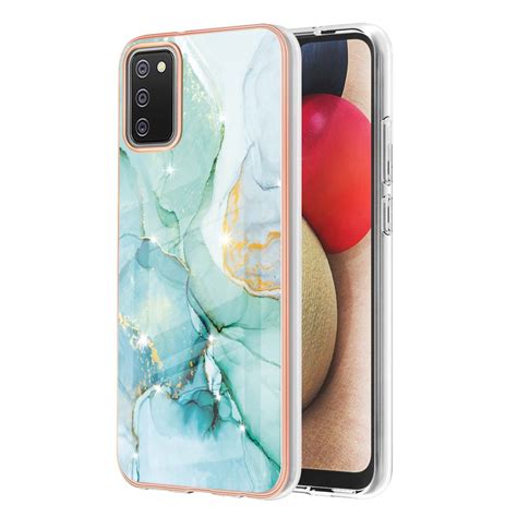 For Samsung Galaxy A S Eu Version Electroplating Marble Pattern Dual