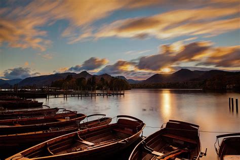 Moored Boats Derwent Water. Photograph by Maggie Mccall - Fine Art America