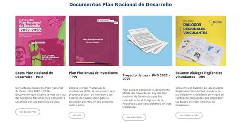 Plan Nacional De Desarrollo En Este Portal Se Puede Conocer A Fondo Lo