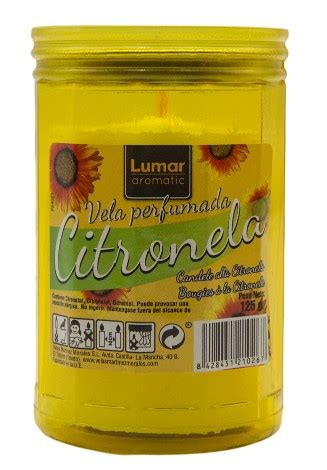 Vela Perfumada Citronela Lumar Abonos Calsilla