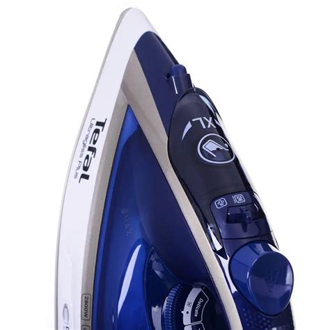 Tefal Ultimate Pure FV6812E0 iron Steam iron 2800 W Blue, Silver ...