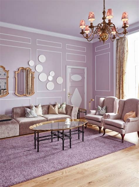 Romantic Or Modern Lilac In Contemporary Interior Design Lilac Living Rooms Purple Living