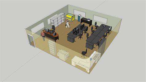 1000 Sq Ft Workspace Example 3d Warehouse