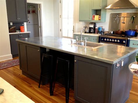 Zinc Countertops Modern Kitchen Baltimore By Leska Restoration Llc