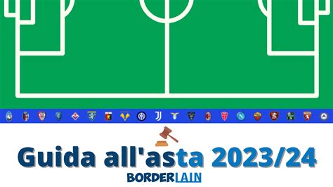 Guida Allasta Fantacalcio 2023 24 Aggiornata