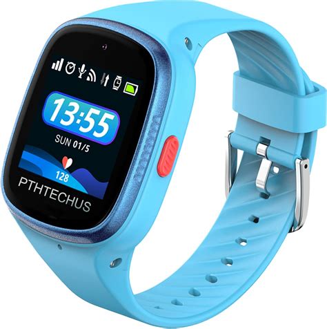 PTHTECHUS 4G Montre Connectée Enfant Smartwatch Téléphone avec SOS