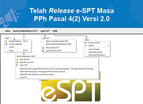 Telah Release Aplikasi E SPT PPh Pasal 4 Ayat 2 Versi 2 0 Ortax