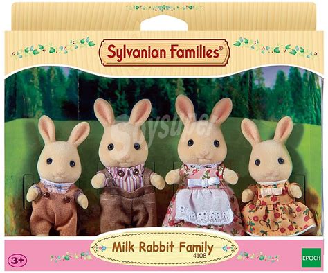 Sylvanian Families Conjunto de 4 minimuñecos Familia de Conejos