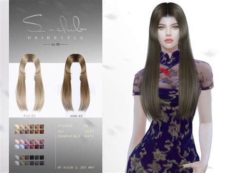 Sclub Ts Ll Hair N The Sims Catalog