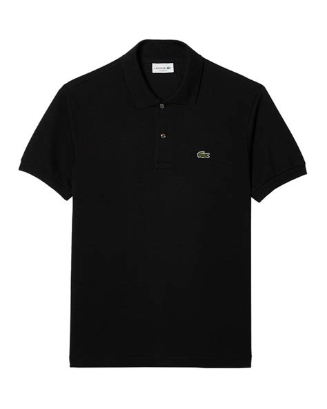 Lacoste Mens Original L 12 12 Polo Shirt Black Designer Outlet Sales