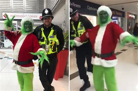 The Grinch Arrested In Swindon Centre As Cops Save Christmas