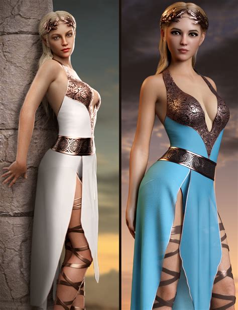 Dforce Greek Princess Outfit Set For Genesis And Females Daz D