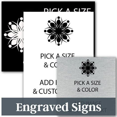 Engraved Plastic Signs: Starting at $3.99 | 40 Colors!