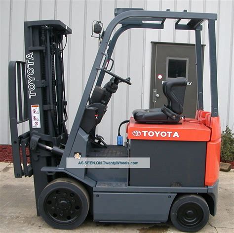 Toyota electric forklift specifications