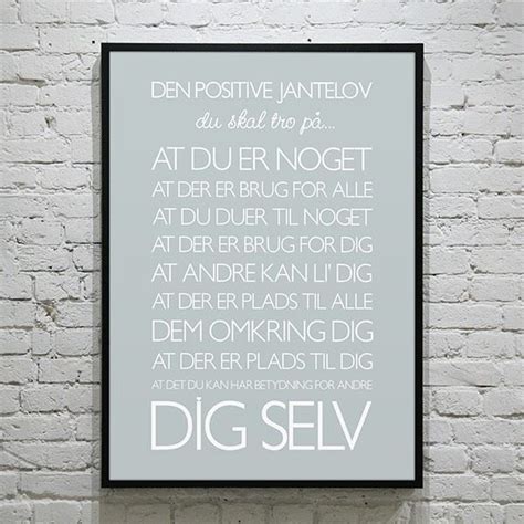 Plakat Den Positive Jantelov Colors