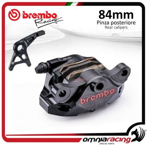 Brembo Racing Cnc P4 34 84mm Black Supersport Rear Billet Brake