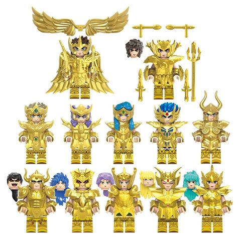 Minifiguras Bonecos Cavaleiros Do Zodiaco Saint Seiya Cavaleiros De