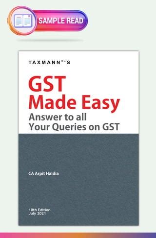 Taxmanns GST Made Easy PDF